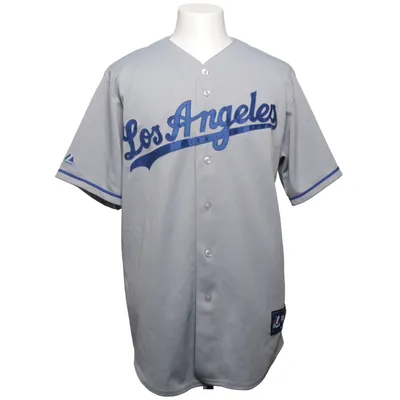 Baseballtrøje (Grå, Blå) fra Majestic Polyester