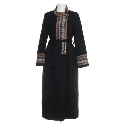 Coat (Black) from Surkana Polyester, Wool