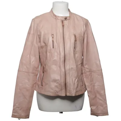 Læderjakke (Pink) fra Dranella Læder, Polyester