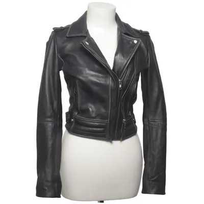 Veste de motard (Noir) de Barneys Originals Cuir, Polyester