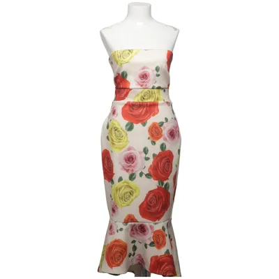 Dress (Beige, Red, Yellow, Multicolored) from True Violet Elastane, Polyester