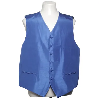 Suit vest (Blue) from Dobell Polyester
