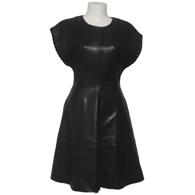 Lederkleid (Schwarz) von Set Leder, Polyester