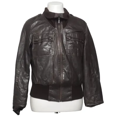 Läderjacka (Brun) från Mexx Acetat, Akryl, Bomull, Polyester, Skinn