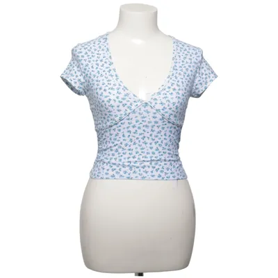 Crop top (Vit, Blå) från Rue21 Elastan, Polyester