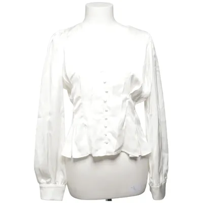 Blouse (White) from Uterqüe Lyocell, Viscose