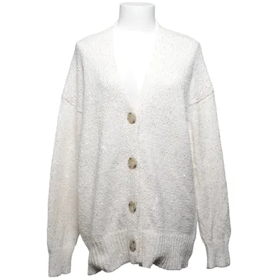 Cardigan (Wit) van Repeat Luxury Katoen, Nylon, Polyester