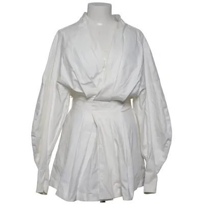 Robe (Blanc) de House of CB Coton, Polyamide, Polyester