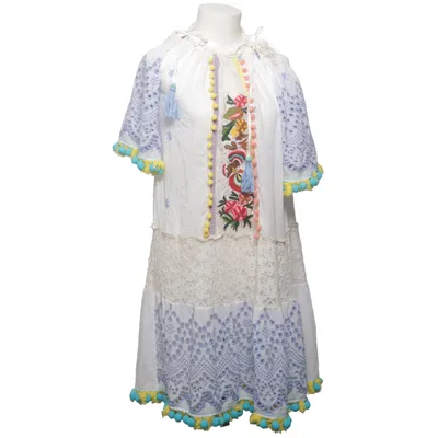 Strandjurk (Wit, Blauw, Geel) van Mochy Katoen