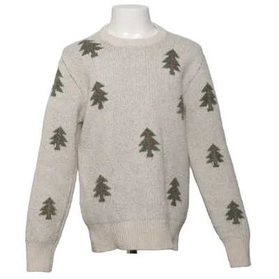 Weihnachtspullover (Beige, Grün) von D.M.D by Denim Day Acryl, Elasthan, Polyester, Wolle