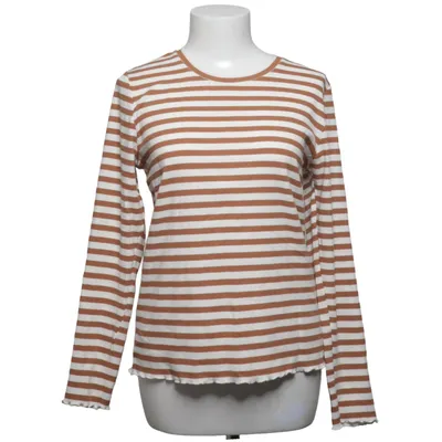 Lange mouwen shirt (Bruin, Wit) van Selected Femme Katoen, Elastaan
