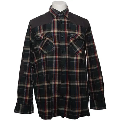 Flannel shirt (Green, Multicolored) from Perzoni Cotton