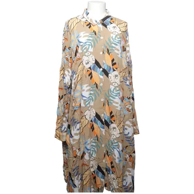 Skjortekjole (Beige, Flerfarvet) fra Zhenzi Viscose