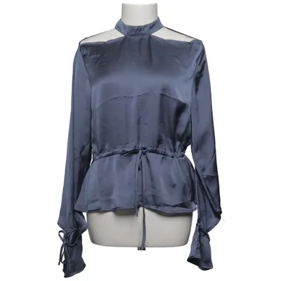 Blouse (Satin Open Back Blouse) from Iva Nikolina x NA-KD Polyester