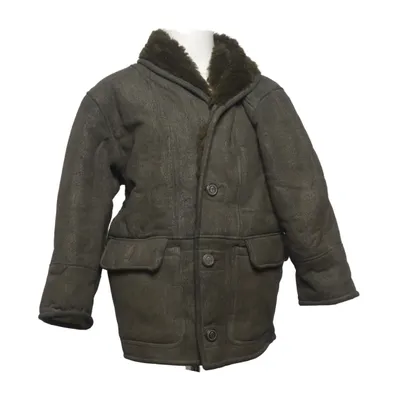 Veste en peau de mouton retournée (Vert) de Monnalisa Acrylique, Coton, Élasthane, Polyester, Polyuréthane
