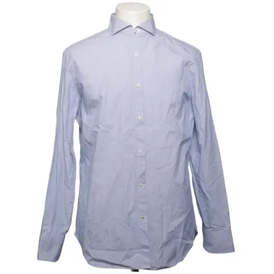 Shirt (Blauw, Wit) van Mango Man Katoen