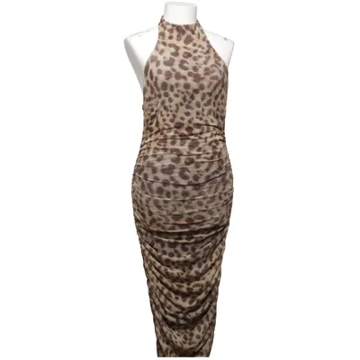 Jurk (Bruin, Beige) van Zara
