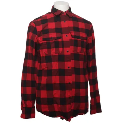 Flannel skjorte (Rød, Sort) fra Bluewear Bomuld