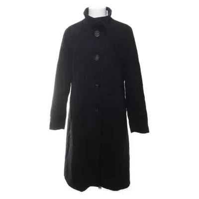 Coat (Black) from Flare Collection Polyamide, Polyester, Wool