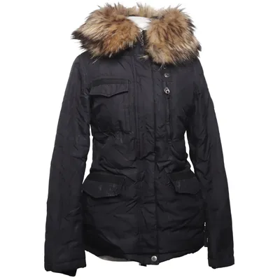 Down jacket (Black) from Hollies Stockholm Cotton, Down, Feather, Nylon, Polyester