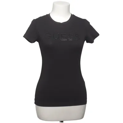 T-shirt (Zwart) van Guess Katoen, Elastaan