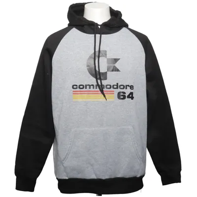 Hoodie (Gray, Black) from Commodore Polyester