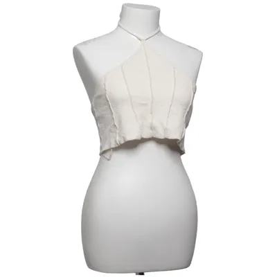 Crop top (Beige) from Pull & Bear Cotton, Elastane