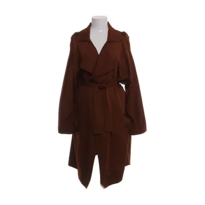 Coat (Brown) from Mango Elastane, Polyester, Viscose