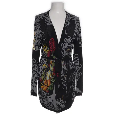Cardigan (Black, Multicolored) from Christian Audigier Viscose, Nylon, Elastane
