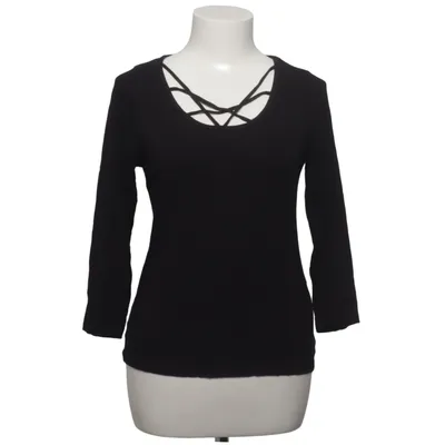 Langærmet t-shirt (Sort) fra Amisu Elastan, Viscose