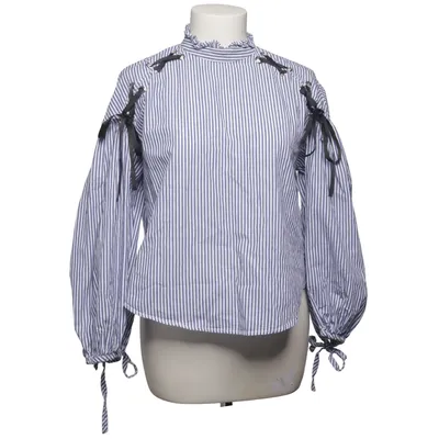 Bluse (Blå, Hvid) fra Zara Basic Collection