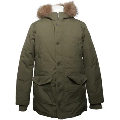 Parka (Vert) de Bomboogie Duvet, Plume, Fourrure, Polyamide, Polyester