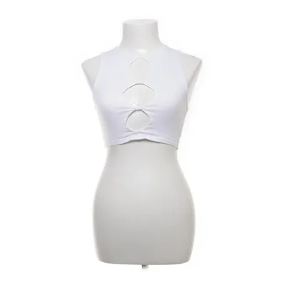 Crop top (Wit) van Motel Katoen, Elastaan