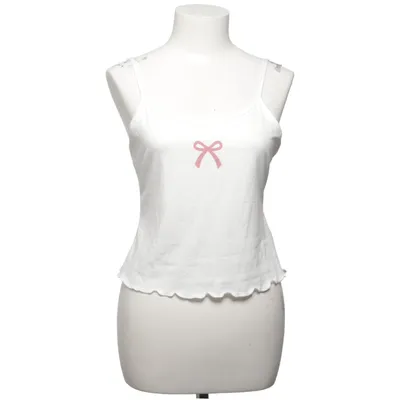 Tanktop  (Hvid) fra Shein Elastan, Polyester