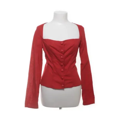 Bluse (Rød) fra Forever 21 Made by Shein Linned, Polyester, Viscose