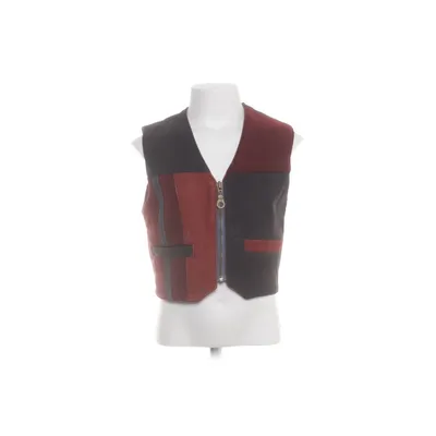 Leren vest (Zwart, Rood) van Dennis