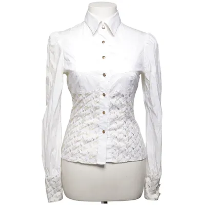 Shirt (Wit) van Baby Phat Katoen, Elastaan, Nylon