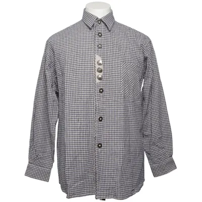 Shirt (Blue, Beige) from Solo Cotton, Linen