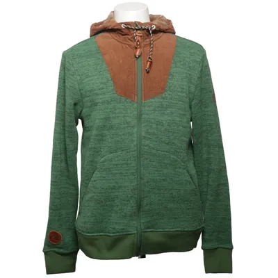 Sweat à capuche (Vert, Marron) de Maloja Coton, Polyester