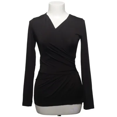 Wikkelblouse (Zwart) van Ilse Jacobsen Elastaan, Polyester