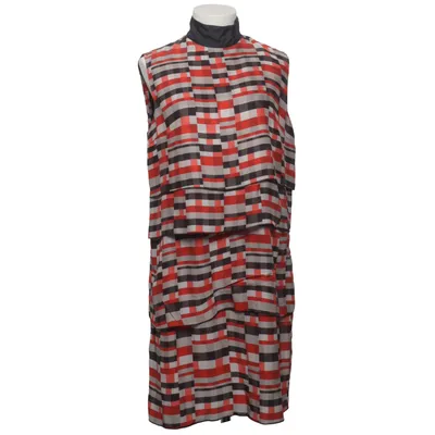 Kjole (Rød, Sort, Hvid) fra Costume National Polyester, Silke, Viscose