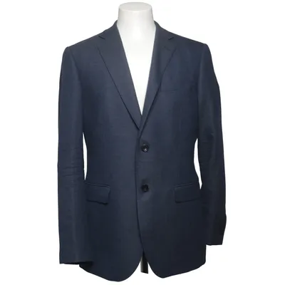 Kavaj (Blå) från Bläck Polyester, Viskos, Ull