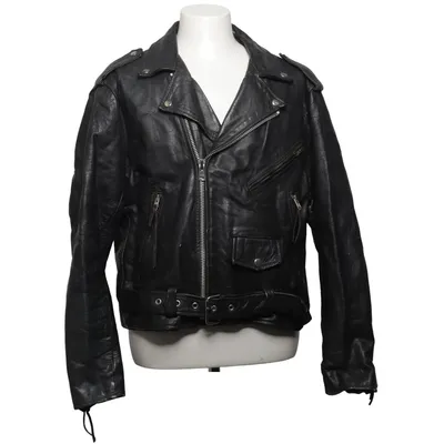 Biker jacket (Black) from First Acetate, Polyamide, Polyurethane, Leather