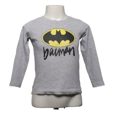 T-shirt à manches longues (Gris, Jaune, Noir) de Batman Coton, Viscose