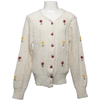Cardigan (Wit, Meerkleurig) van Le Tricot Perugia