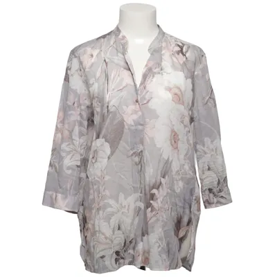 Blouse (Gray, White, Beige) from Caliban Cotton