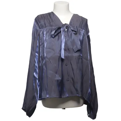 Knytblus (Blå) från Norah Polyester, Viskos