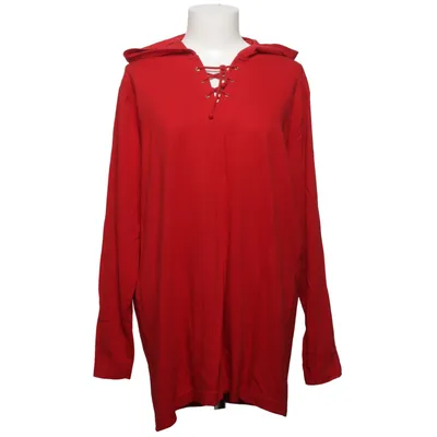 Hoodie (Red) from Plus Free Form Cotton, Modal