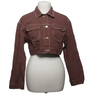 Denim jacket (Brown) from Boohoo Blue Cotton, Polyester