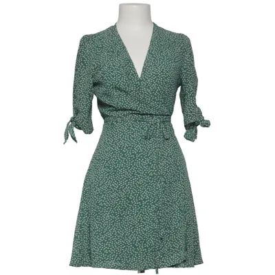 Omlottklänning (Grön, Vit) från NLW Polyester